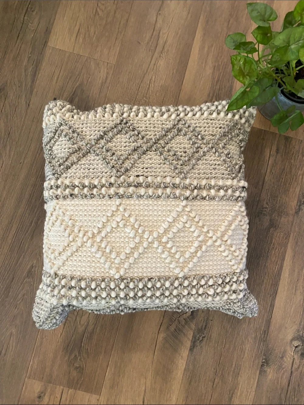 Magnolia Home || by Joanna Gaines ‘Joslin’ Gray & Ivory Pillow